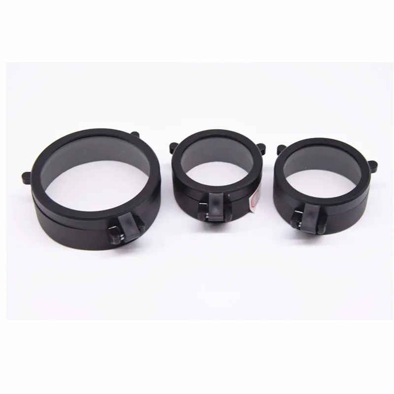 

30-69MM Transparent Rifle Scope Lens Cover Flip Up Quick Spring Protection Cap Objective Lid for Airsoft Gun Caliber