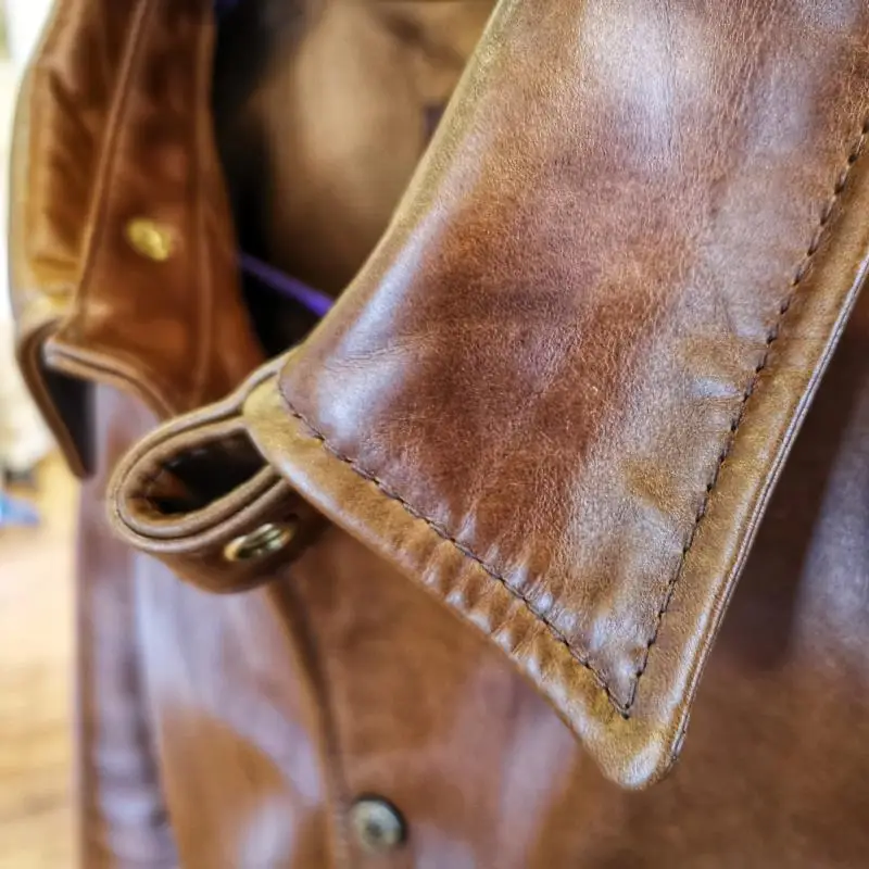 Брендовое итальянское пальто из воловьей кожи для езды на автомобиле, роскошная мужская куртка 1,5 мм из натуральной кожи, куртка в винтажном стиле высокого качества