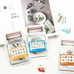 Творческий японский стиль прозрачная бутылка ПВХ наклейка мешок декоративный журнал наклейка