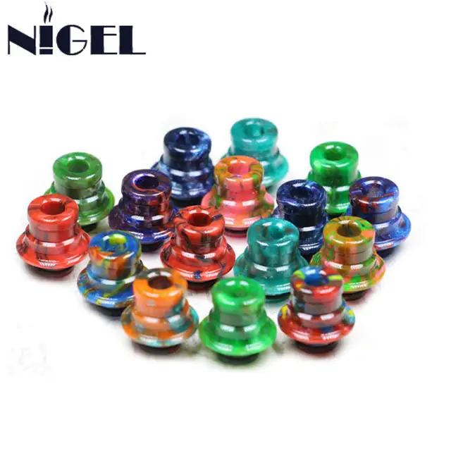 US $3 2 |Nigel 510 DDP Resin Mini Drip Tip Mouthpiece Drip Caps for 510 Electronic Cigarette Vape Tank Atomizer-in Electronic Cigarette Accessories