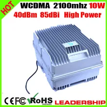 Free shipping WCDMA 3G W-CDMA 2100mhz 40dbm 85dbi cellular mobile/cell phone signal repeater booster amplifier detector