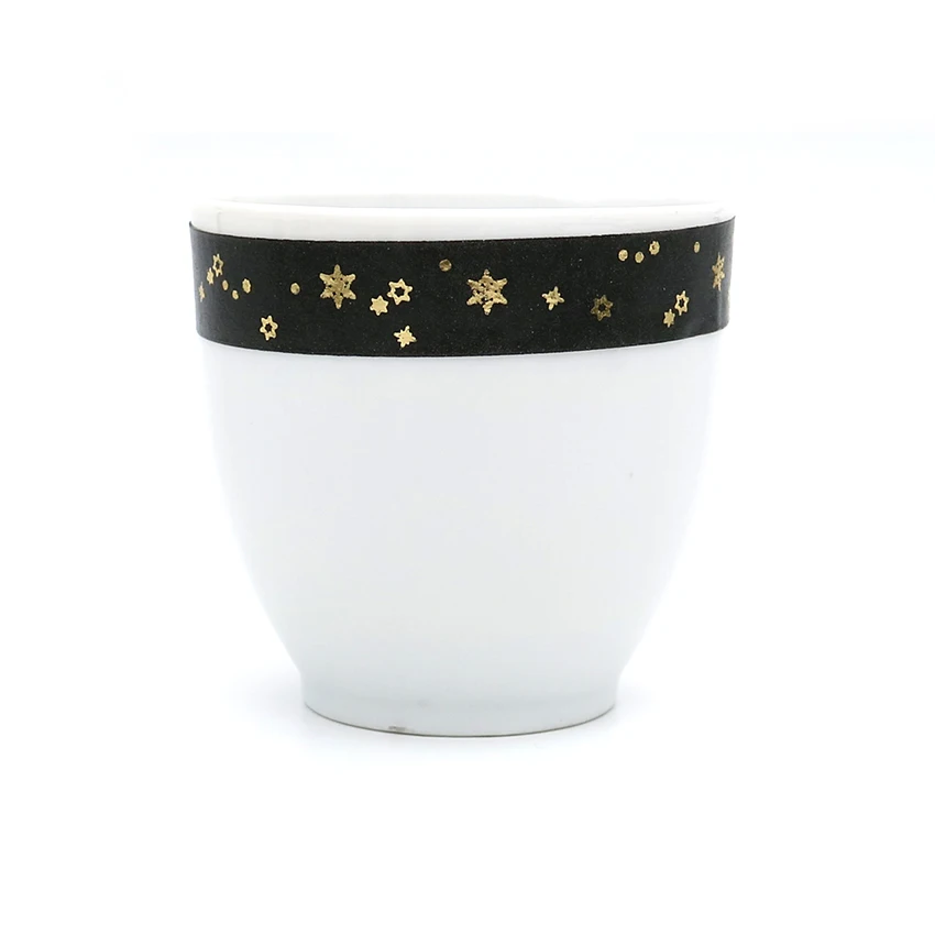 5 м * 15 мм Золотой Фольга Star снежинки васи лента японский канцелярские Скрапбукинг декоративные клейкой ленты 1 шт