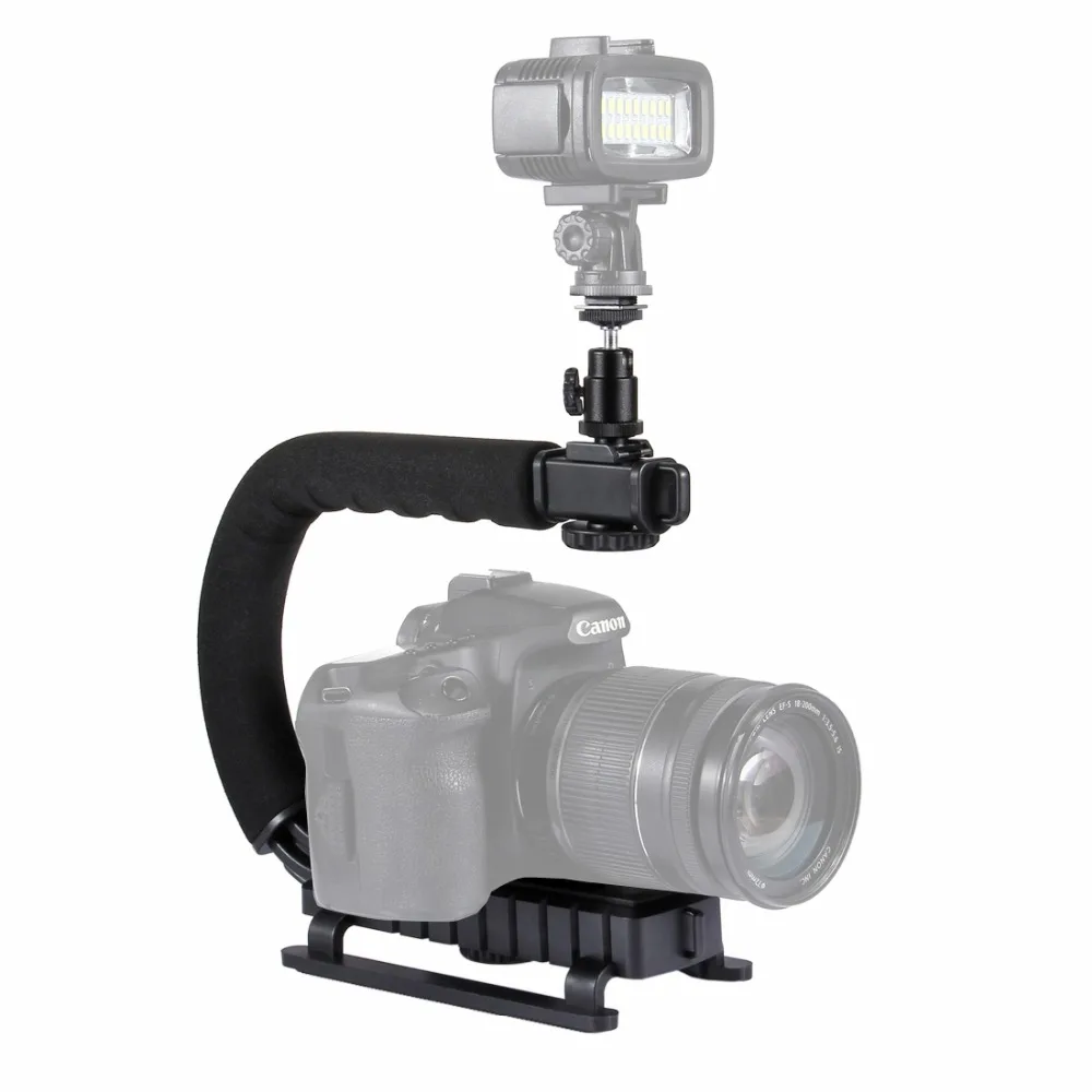 

PULUZ U/C Shape Portable Handheld DV Bracket Stabilizer w/h Tripod Head Phone Clamp adapter for Steadicam DSLR Stabilizer