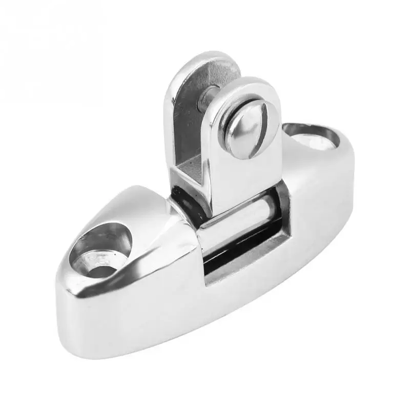 316 Stainless Steel Rubber Pad Marine Boat Swivel Deck Hinge Hardware
