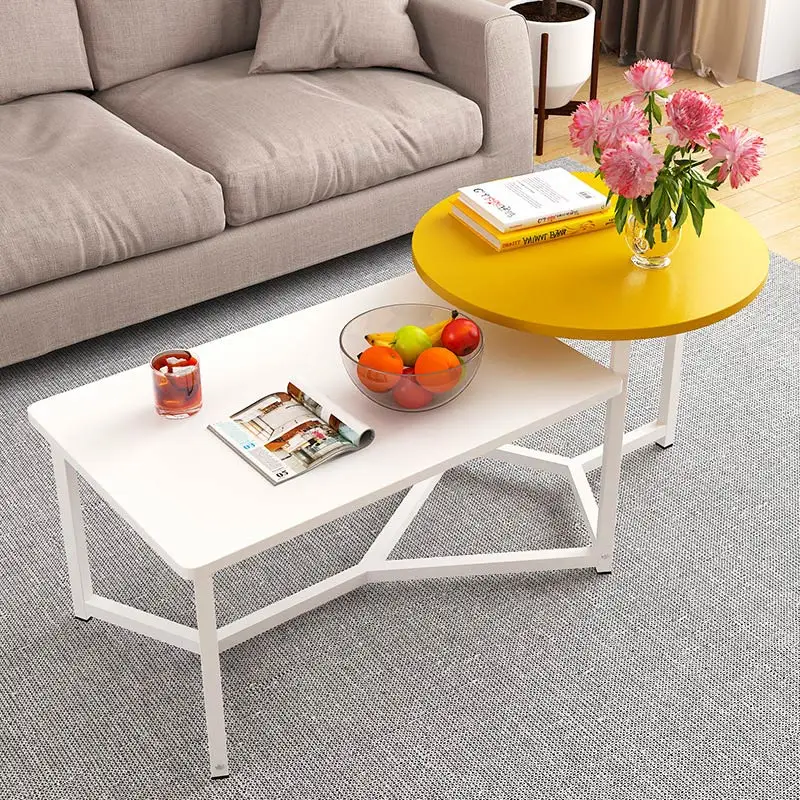 Nordic Minimalist Combination Coffee Table Creative Small Apartment Living Room Tea Table Square Dining Table Home Furniture