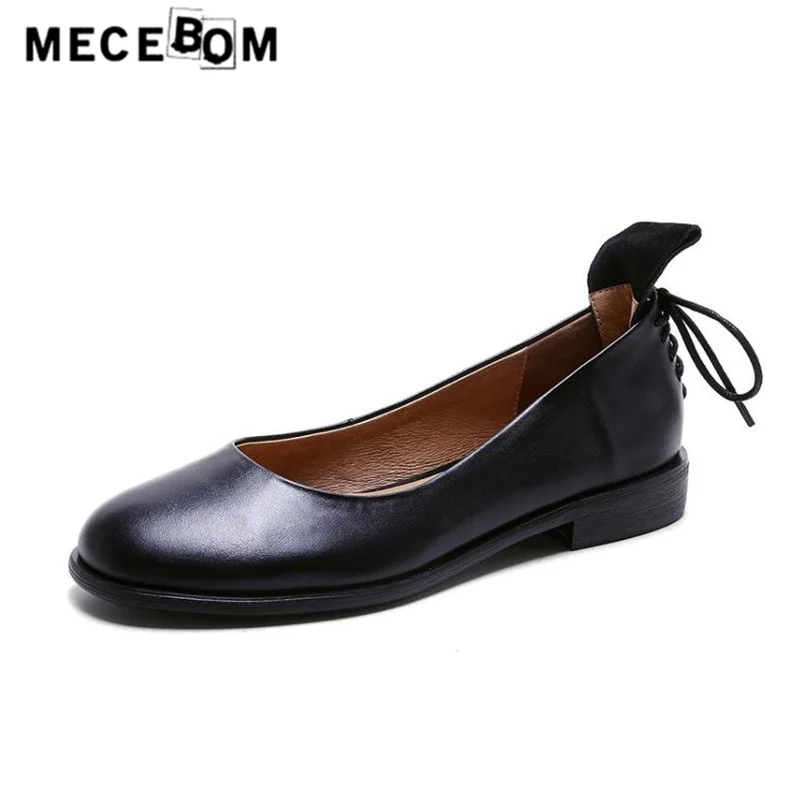 

Women brand genuine leather shoes slip-on heel back strap flats round toe Mary Jane shoes size 35-39 sapato feminino y219w