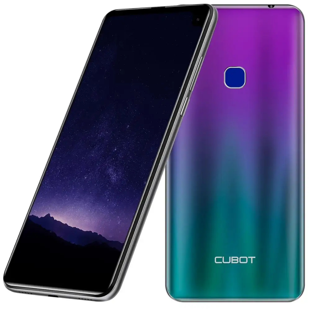 Смартфон Cubot Max 2 6 8 дюйма Android 9 0 19:9 MT6762 восемь ядер 5000 мАч 4 Гб + 64 ГБ задняя камера 6P