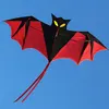 High quality 1.8 m Red Bat Power Kite  With  Kite Handle And Line Good Flying 1