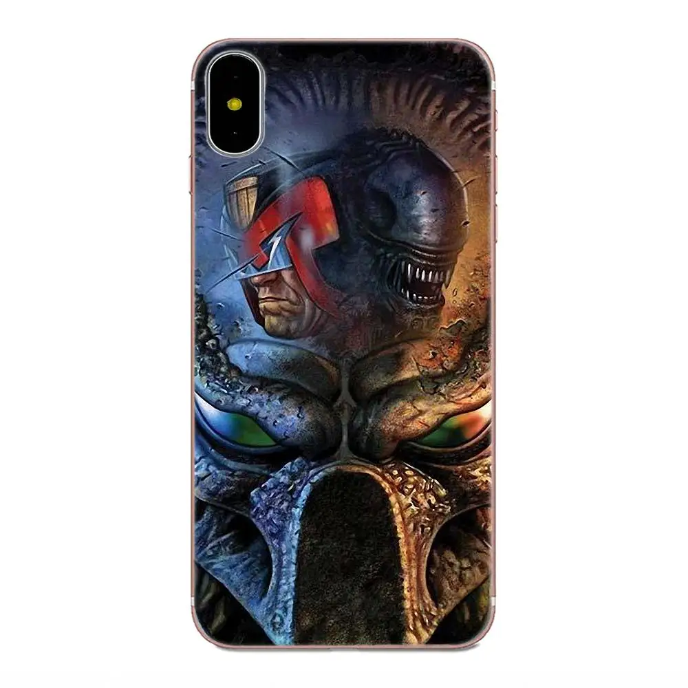 Аниме Alien vs Predator для Samsung Galaxy Note 5 8 9 S3 S4 S5 S6 S7 S8 S9 S10 mini Edge Plus Lite мягкий