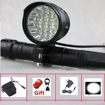 

Rechargeable 32000 Lumen Led LBike Light 5T6- 18T6 Cree Cycling Bicycle Headlight Brightest Road Bike Lamp With 18650 12000mah B