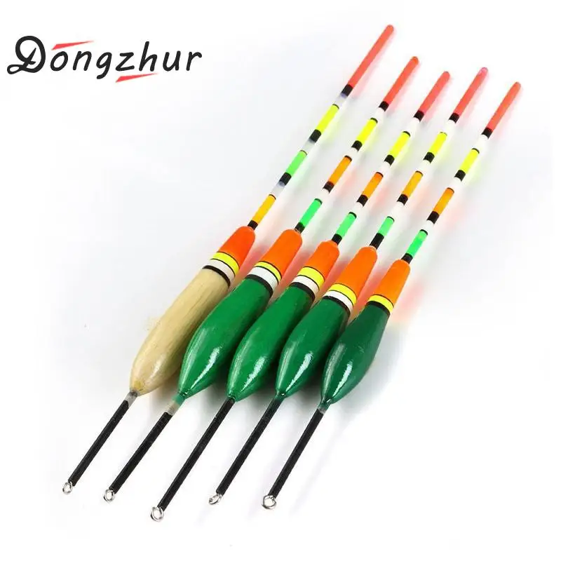 

Dongzhur 5PCS Fishing Floats Buoy Bobber Fishing Light Stick Floats Fluctuate Vertical Buoy Mix Size For Fishing Accessories