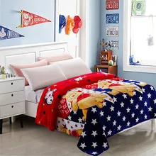 Home Textiles Winnie Pooh Cartoon Style Coral Fleece Blankets On Bed The Throws Can Be As