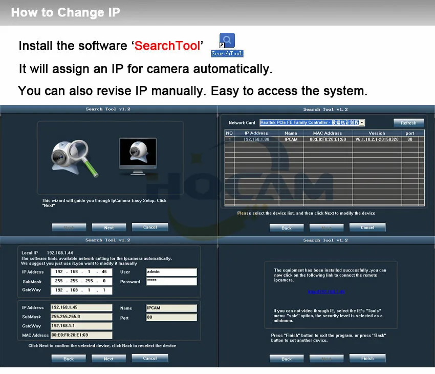 Hqcam TF карты Камера 2.8-12 мм ручной зум-объектив camhi 720 P мини IP Камера охранных Камера IP камера Крытый CCTV Камера