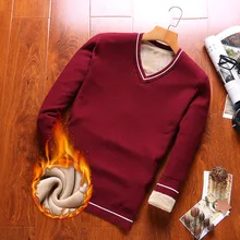 Мужские теплые толстые флисовые свитера для мужчин однотонные трикотажные свитеры дизайнерские свитера пэтчворк Новая мода пуловер m-xxxl