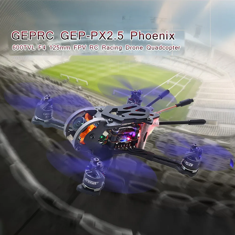 GEPRC GEP-PX2.5 Феникс 600TVL Дрон с камерой 125 мм FPV RC гоночный Дрон RC Квадрокоптер w/Frsky приемник BNF
