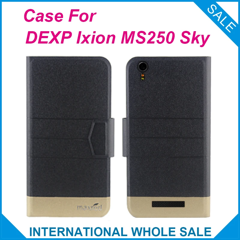 

5 Colors Hot! DEXP Ixion MS250 Sky Case Fashion Business Magnetic clasp Flip Leather Exclusive Case For DEXP Ixion MS250 Sky
