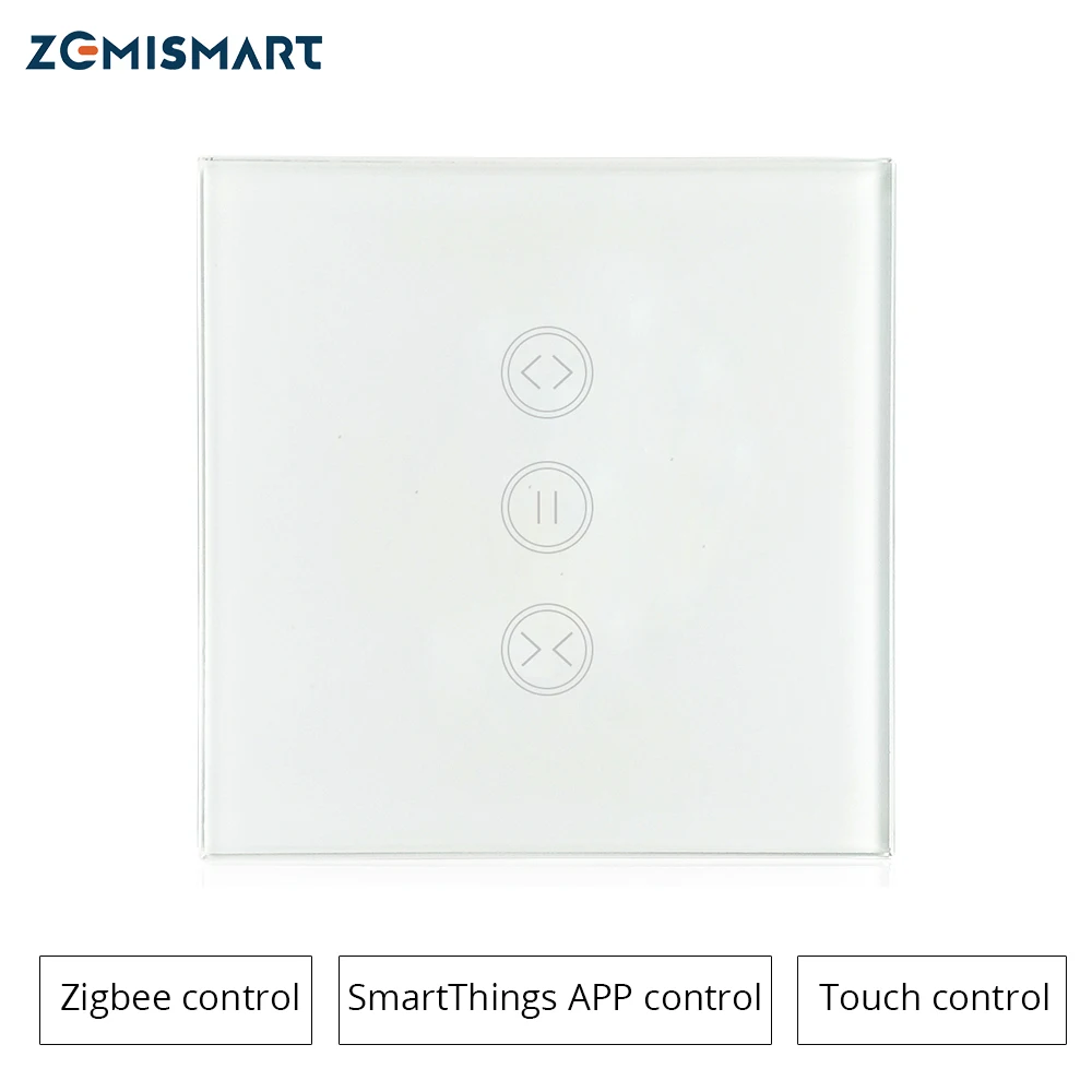 Zigbee EU настенный переключатель для штор, совместимый с SmartThing Hub для электрических штор, моторизованный роликовый тент