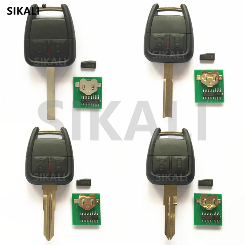 

SIKALI 2 Buttons Car Remote Key for Chevrolet Astra Corsa Zafira Vectra 433.92 MHz with ID40 Chip Door Lock Controller