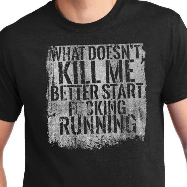 We better run. Футболка what?. better start running.