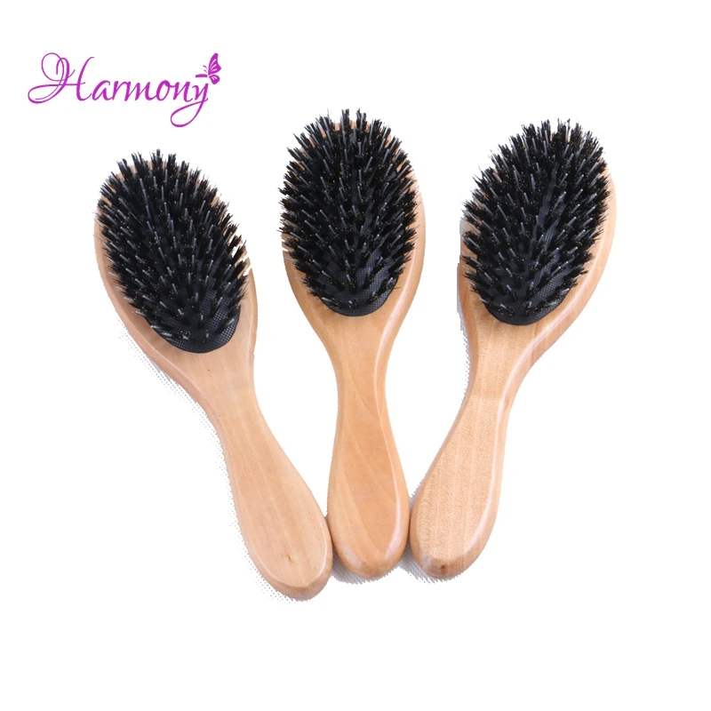 5pcs/lot Natural Varnish Wooden handle Boar Bristle Hair Brush, Hair Extensions Brush for Human Hair Extension 5pcs/lot Natural Varnish Wooden handle Boar Bristle Hair Brush, Hair Extensions Brush for Human Hair Extension