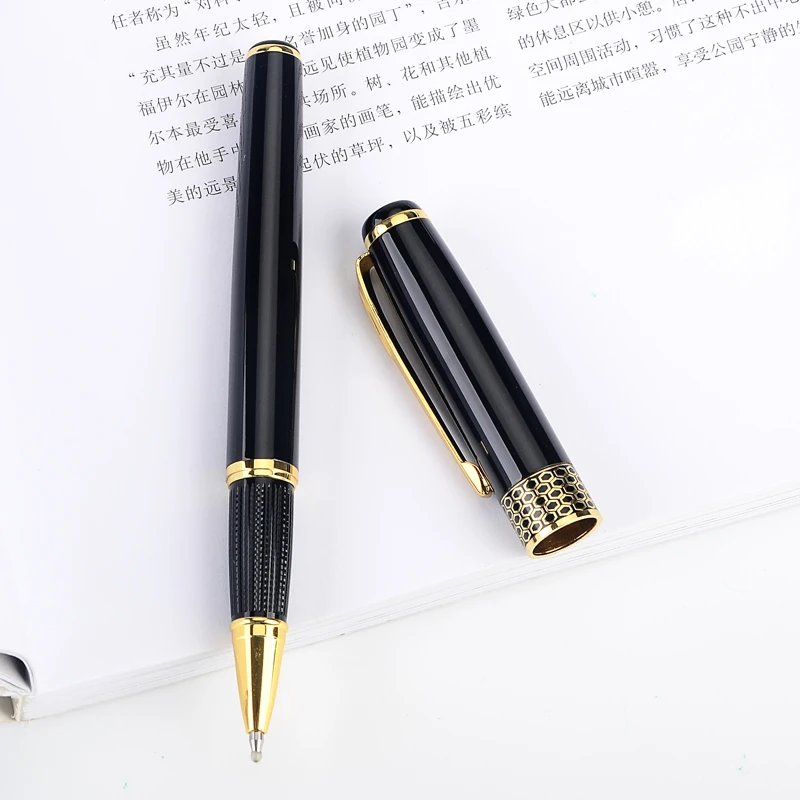 Luxury MB Ballpoint Pen Classic Black Gold Clip Metal High Quality Luxury MB Ballpoint Pen Classic Black Gold Clip Metal High Quality