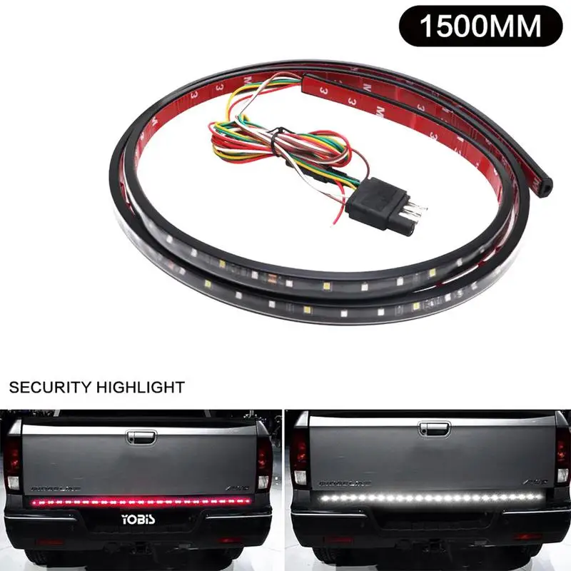 

60Inch Two-Color Car Running Tail Light Strip Pickup Truck Rear Tail Bar Light Pickup Truck Brake Steering Reverse Light
