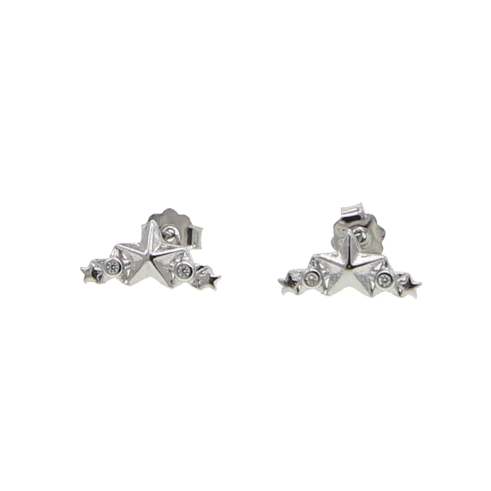 

Wholesale 925 sterling silver five pointed Star Stud Earrings for Women minimalist Elegant fine Wedding Jewelry
