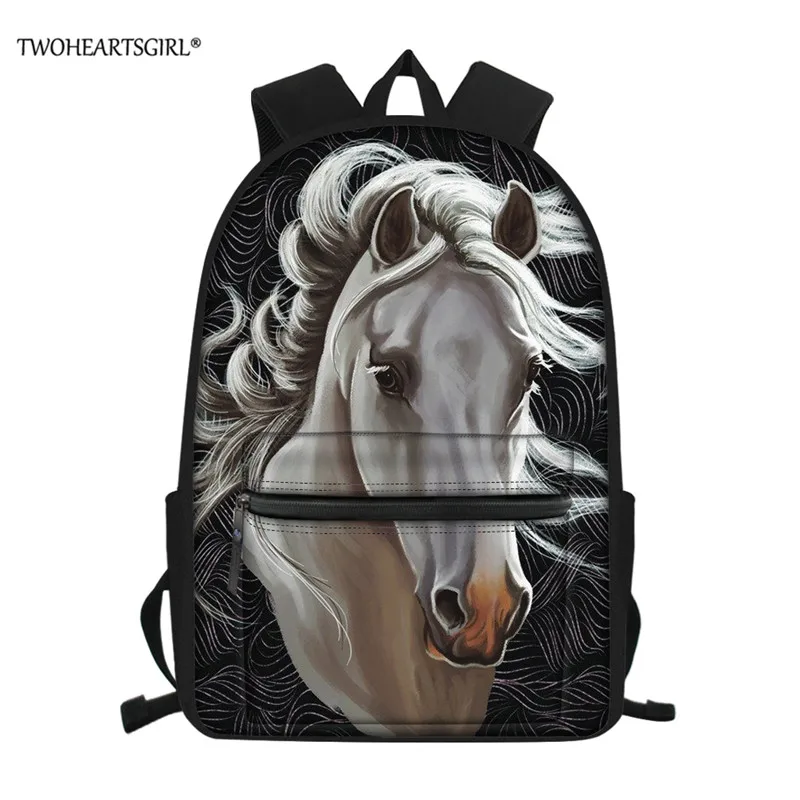 L4336Z58 Twoheartsgirl Crazy Horse детская школьная сумка для мальчиков и девочек Повседневная сумка для книг Рюкзак Студенческая сумка на заказ Mochila - Цвет: L4336Z58