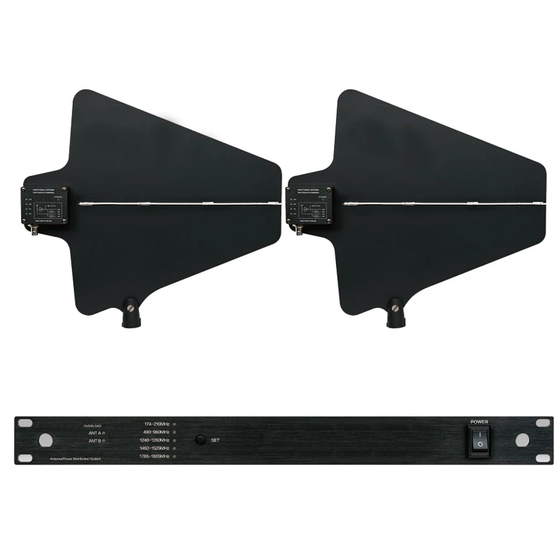 Professional Antenna Mic Splitter Collector Directional Antenna Distributor amplifier for 4 Sets Wireless Microphone System Professional Antenna Mic Splitter Collector Directional Antenna Distributor amplifier for 4 Sets Wireless Microphone System