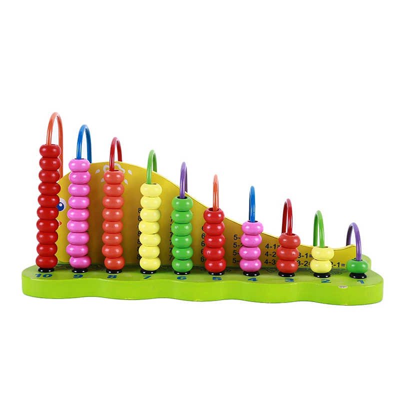 Красочные сложения вычитания стеллаж для расчета Abacus для изучения математики игрушки деревянные игры Развивающие деревянные Математические Игрушки