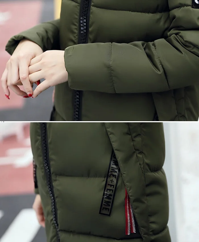 Winter Women Coat Jacket Warm High Quality Woman Jacket Winter Coat Hood Real  2017 New Winter Fashion+31 (2)