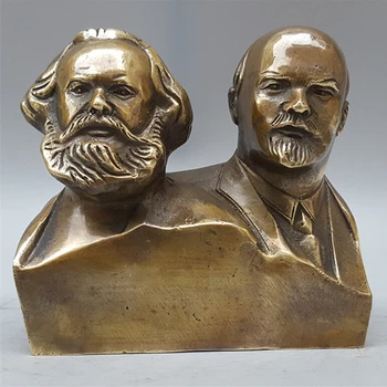 

SUIRONG---2017 512+++The store selling hot copper Marx Lenin special offer home decoration of conjoined sculpture
