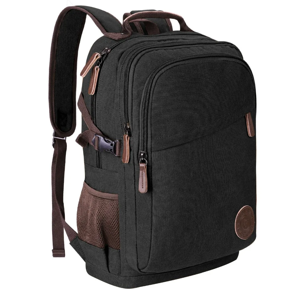 New Fashion Men's Backpack Vintage Canvas Bagpack School Bag Men's Travel Bags Large Capacity Travel Laptop Backpacks Mochila (7)