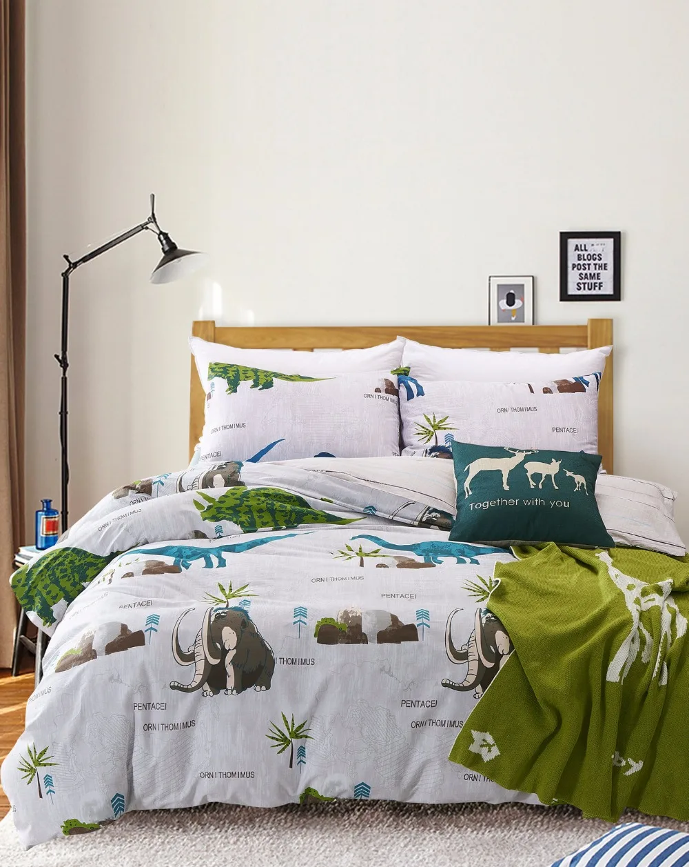 dinosaur print bedding