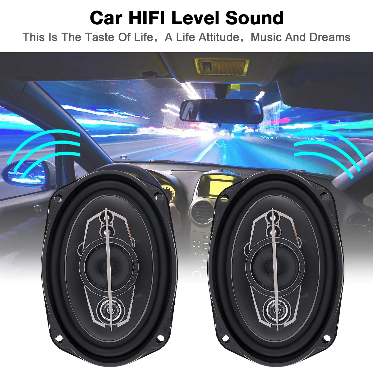 2шт 6x" дюймов 600 Вт 5 полосный автомобильный коаксиальный динамик Авто музыка стерео полный диапазон частоты Hifi динамик Lound Динамик для автомобилей