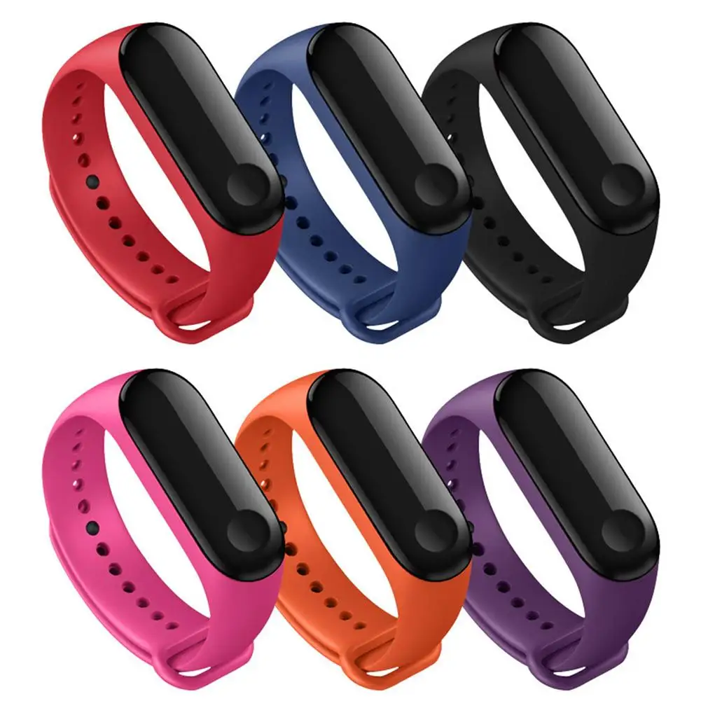 2019 замена силиконовый ремешок для часов браслет для Xiaomi Miband 3 умный Браслет