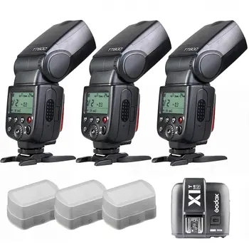 

3 x Godox TT600 build-in 2.4G Receiver GN60 HSS Flash + X1T Transmitter for Nikon