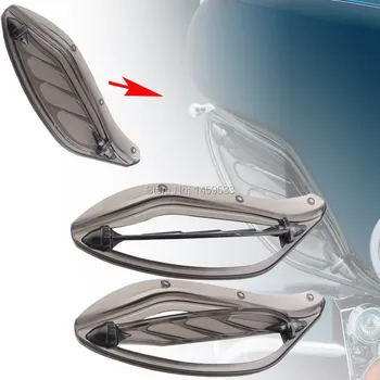 

Adjustable Smoke Side Wing Deflector Cover Motorbike Parts Fits For Harley Electra Glide Ultra 96-13