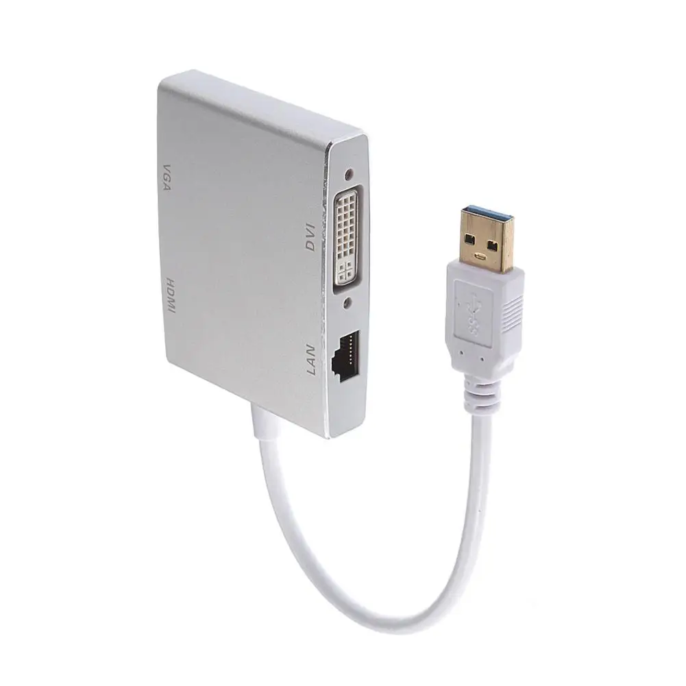 EastVita USB powered 3 0 к HDMI VGA DVI + RJ45 1080P расширитель внешняя Видеокарта адаптер для Windows10/8.X/