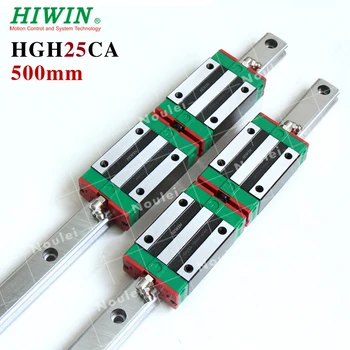 

HIWIN 2pcs HGR25 Linear Rail 500mm + 4pcs HGH25CA CNC Linear Guide Rail Block CNC kit HGH25