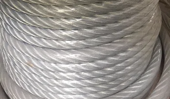 

11MM--18MM, PVC coated 6X37+FC steel wire rope hot-dipped galvanized anti-dust clothesline greenhouse,boat part,marine hardware