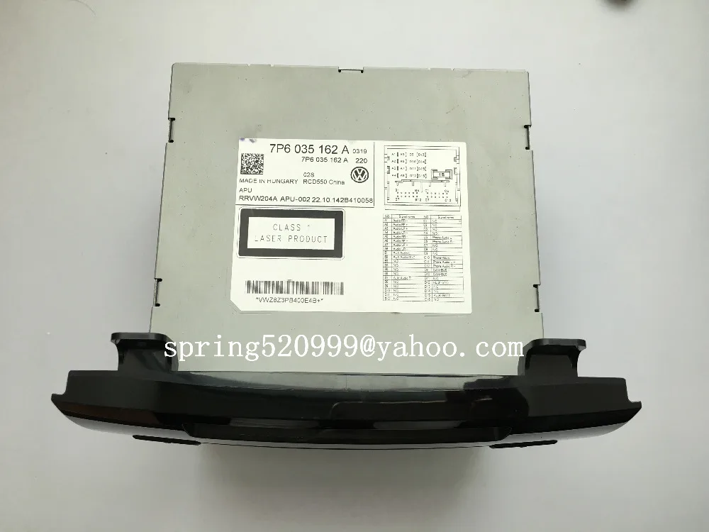 Стереомагнитола с сенсорным экраном для VW RCD550 7P6035162B P6035195D Touareg 7P|audio cd|cd radioradio cd |