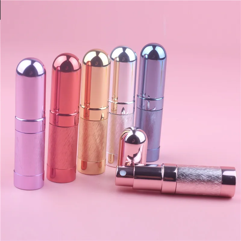 

Top Quality 1pcs 6ml Refillable Portable Mini Perfume Bottle&Traveler Aluminum Spray Atomizer Empty Parfum Bottle Free Shipping
