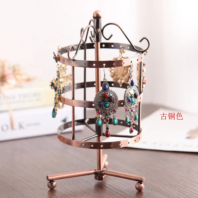 Buy 3 Layers 72 Holes Metal Jewelry Display Shelf 360
