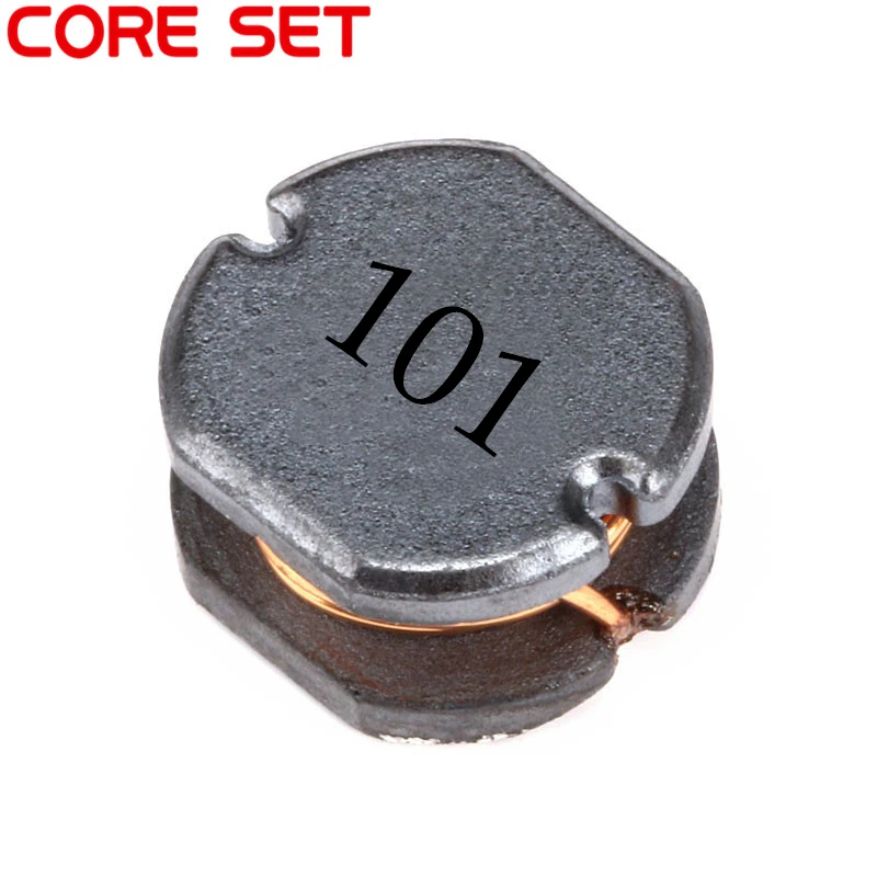 10pcs/lot SMD Power Inductor CD75 100UH 101 0.8A1A Wire Wound Chip