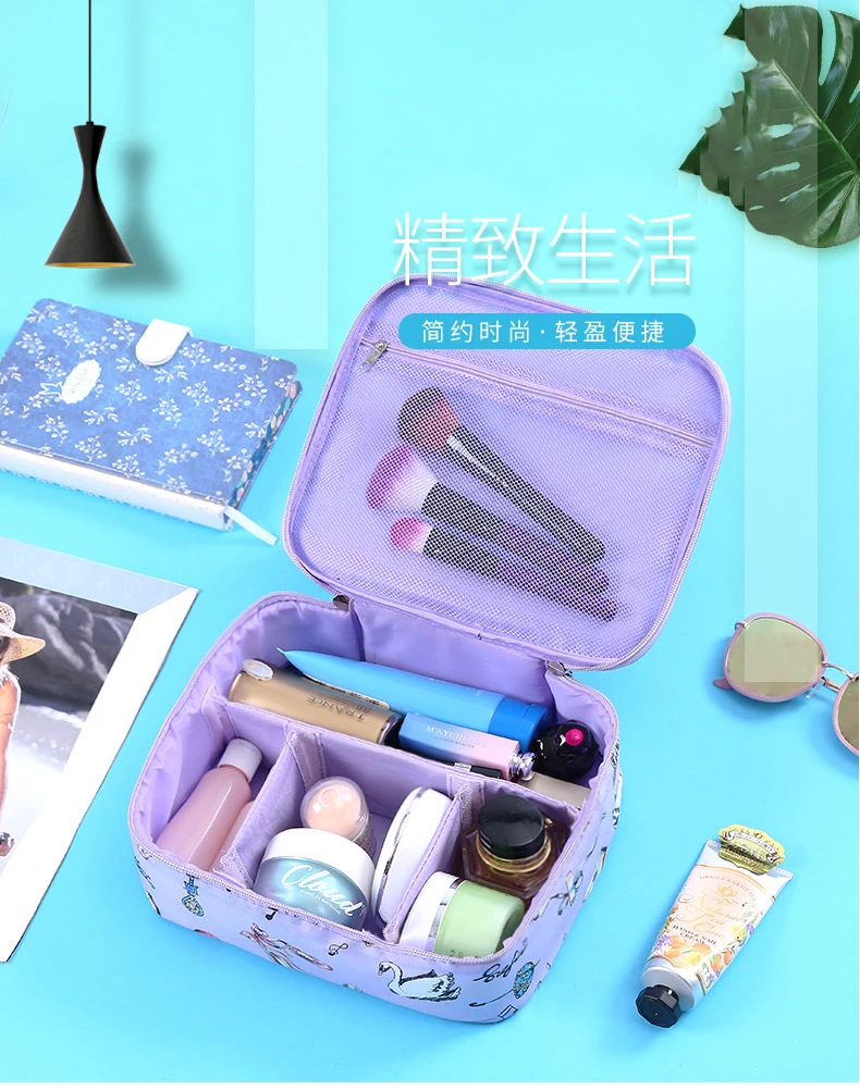 Женская косметичка водонепроницаемый Органайзер портативная макияжная сумка для путешествий косметичка для мытья большой емкости косметическая