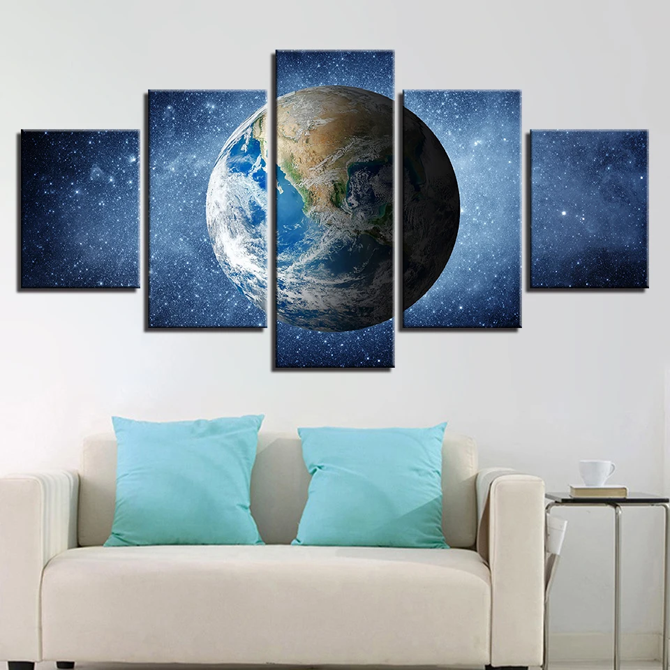 tableau sur toile planete
