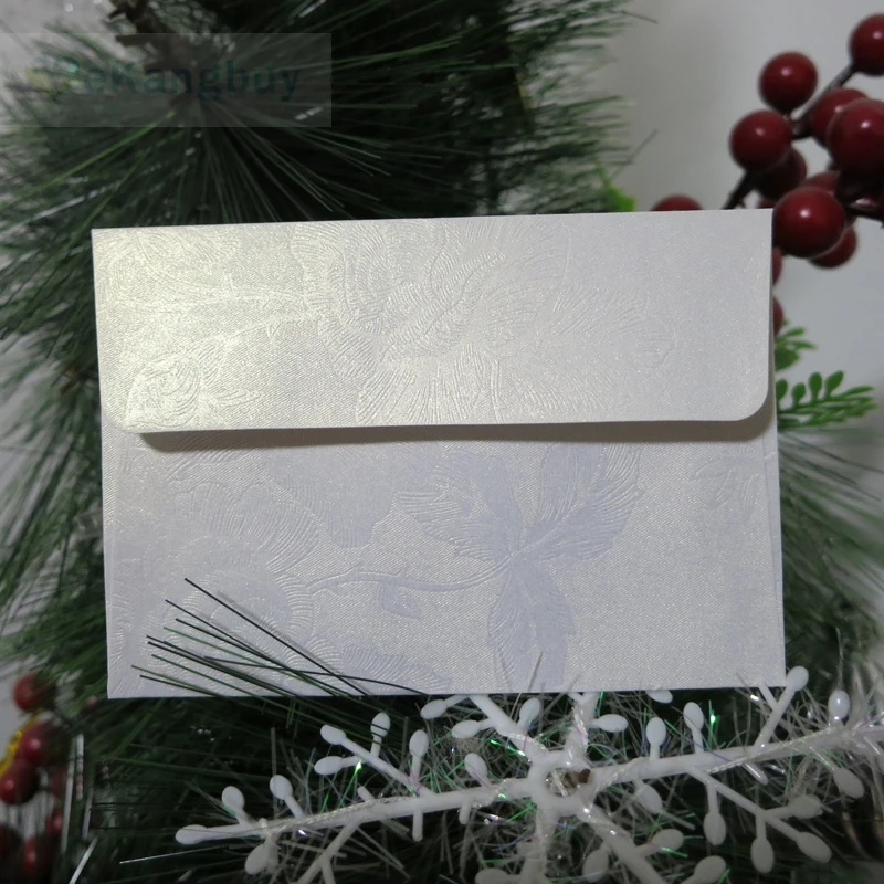 Белый цветочный рельефный конверт приглашения подарочные конверты|gift envelope|floral