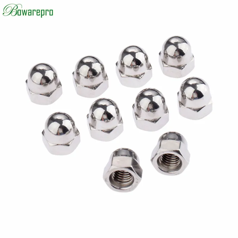 Buy bowarepro 10PCS M8 Stainless Steel Cap Nuts Round