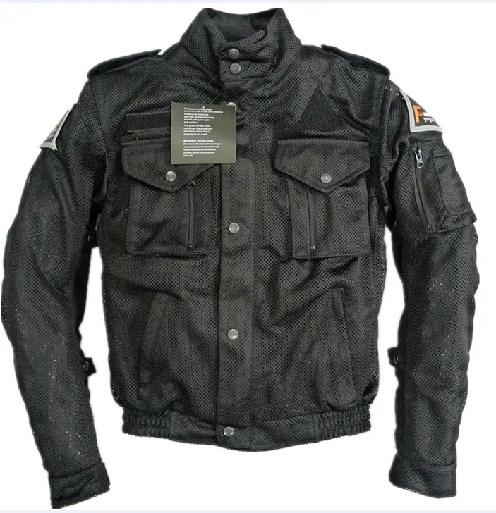 

Free shipping summer breathable mesh protective motorcycle racing jacket motocross jacket black men in camouflage jacket moto